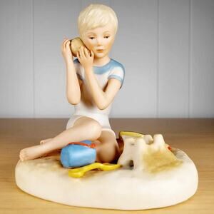 Cybis Figurine Christopher the Sea Listener Collectible Porcelain 1979 Summer